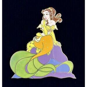 Beauty & The Beast Belle “Moonlight Mermaid” LE 50 Jumbo Fantasy Pin (Rare)